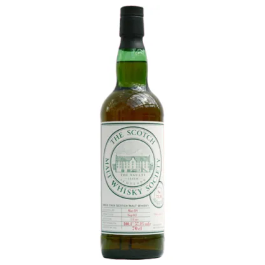 Aultmore 1989 SMWS 73.10 Pure Velvet single cask whisky bottle.
