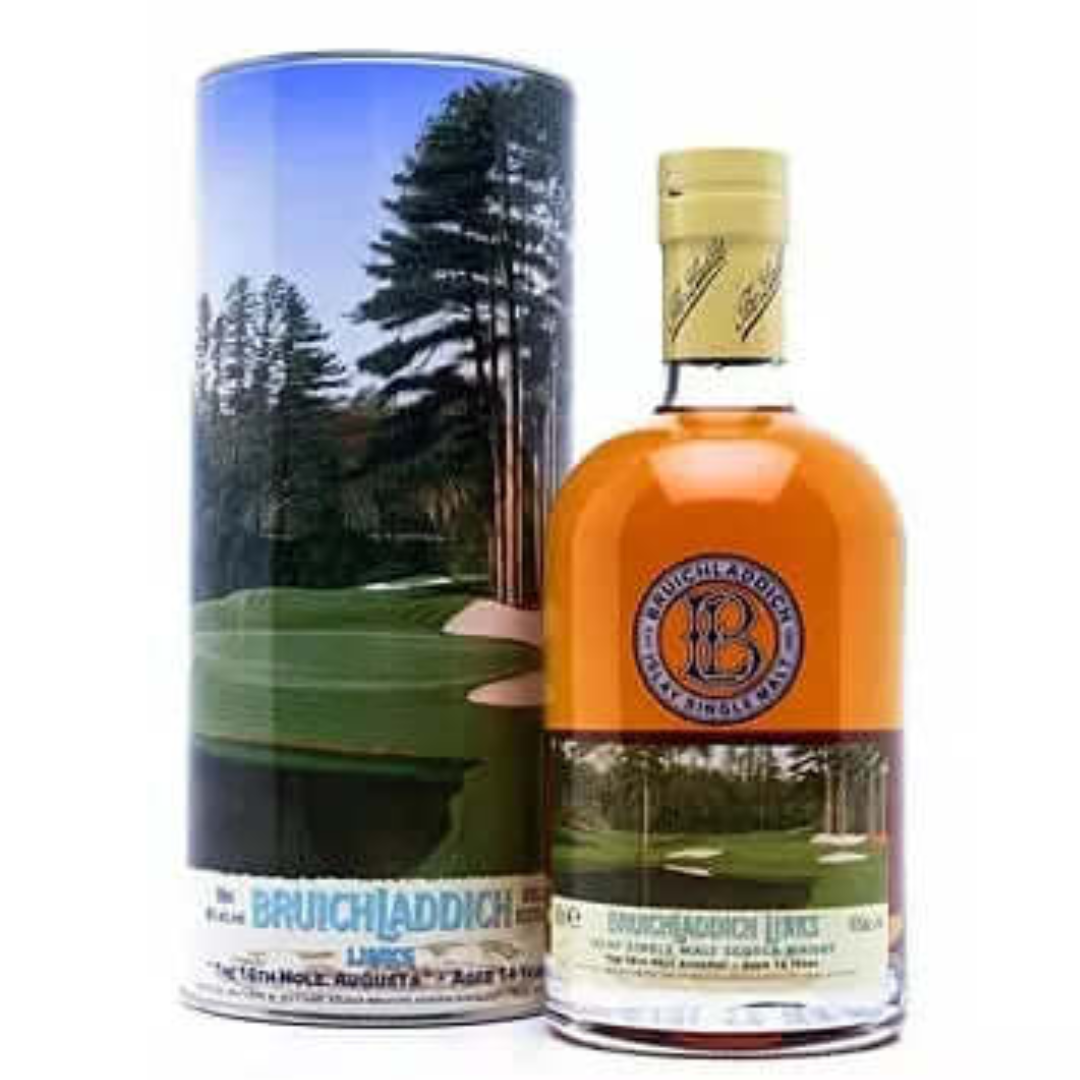 Bruichladdich 14 Augusta Scotch Whisky Bottle in the white background