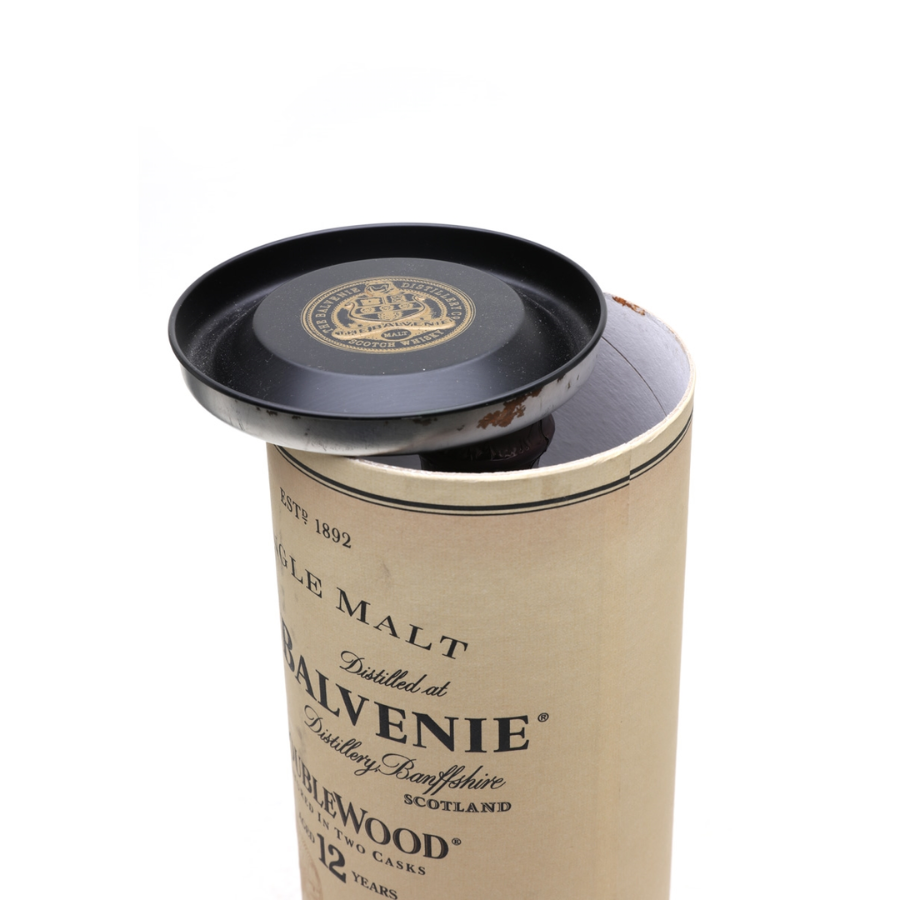Balvenie DoubleWood 12 Year Old with original presentation tube top cap condition