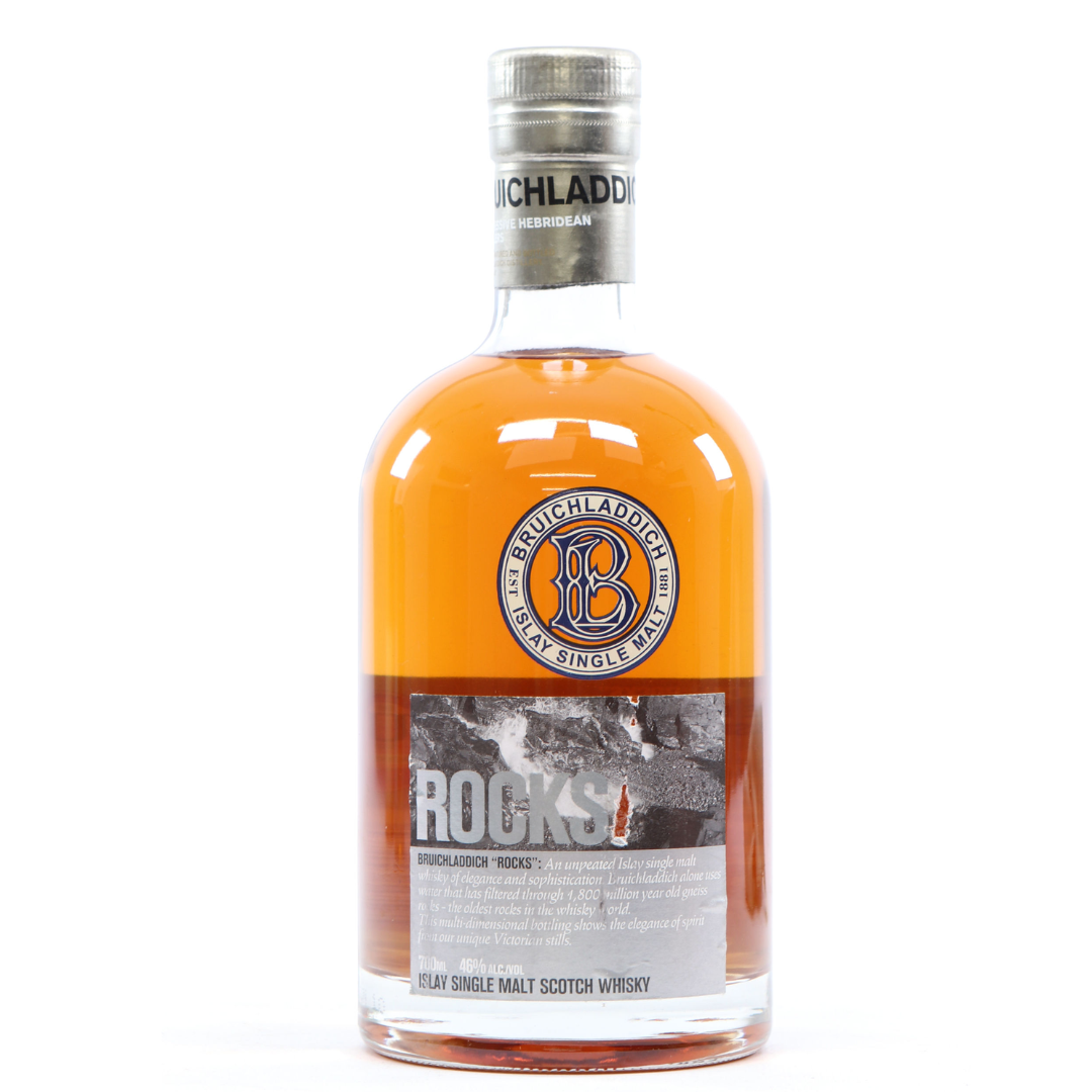 Bruichladdich Rocks 2nd Edition Bottle in the White Background