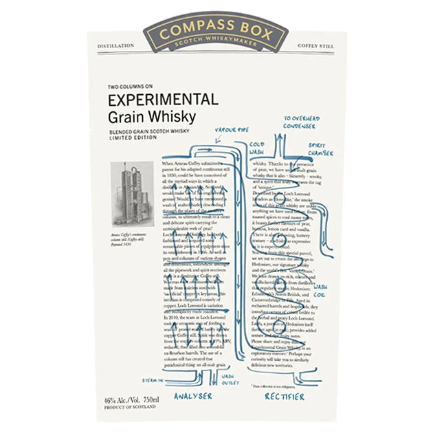 Compass Box Experimental Grain label