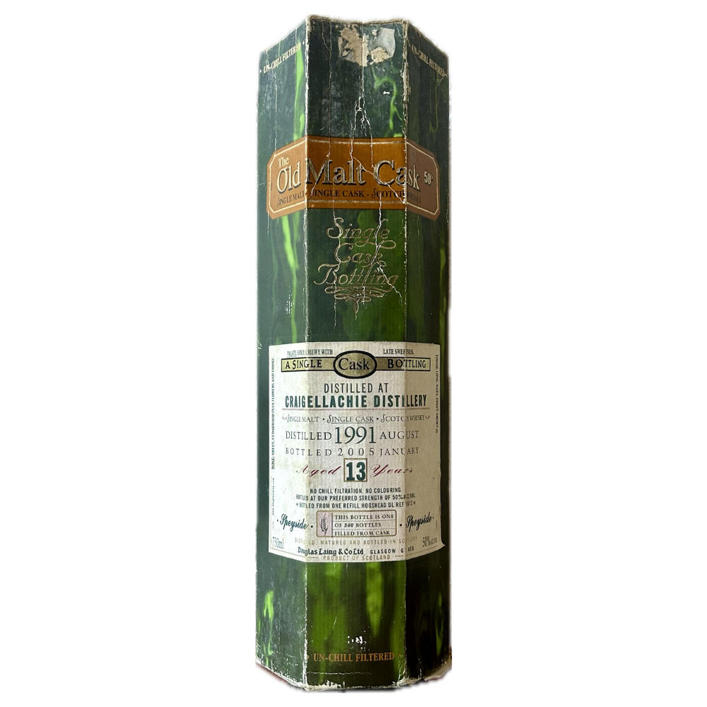 Craigellachie 1991 Old Malt Cask 13 Years Old Whisky Case