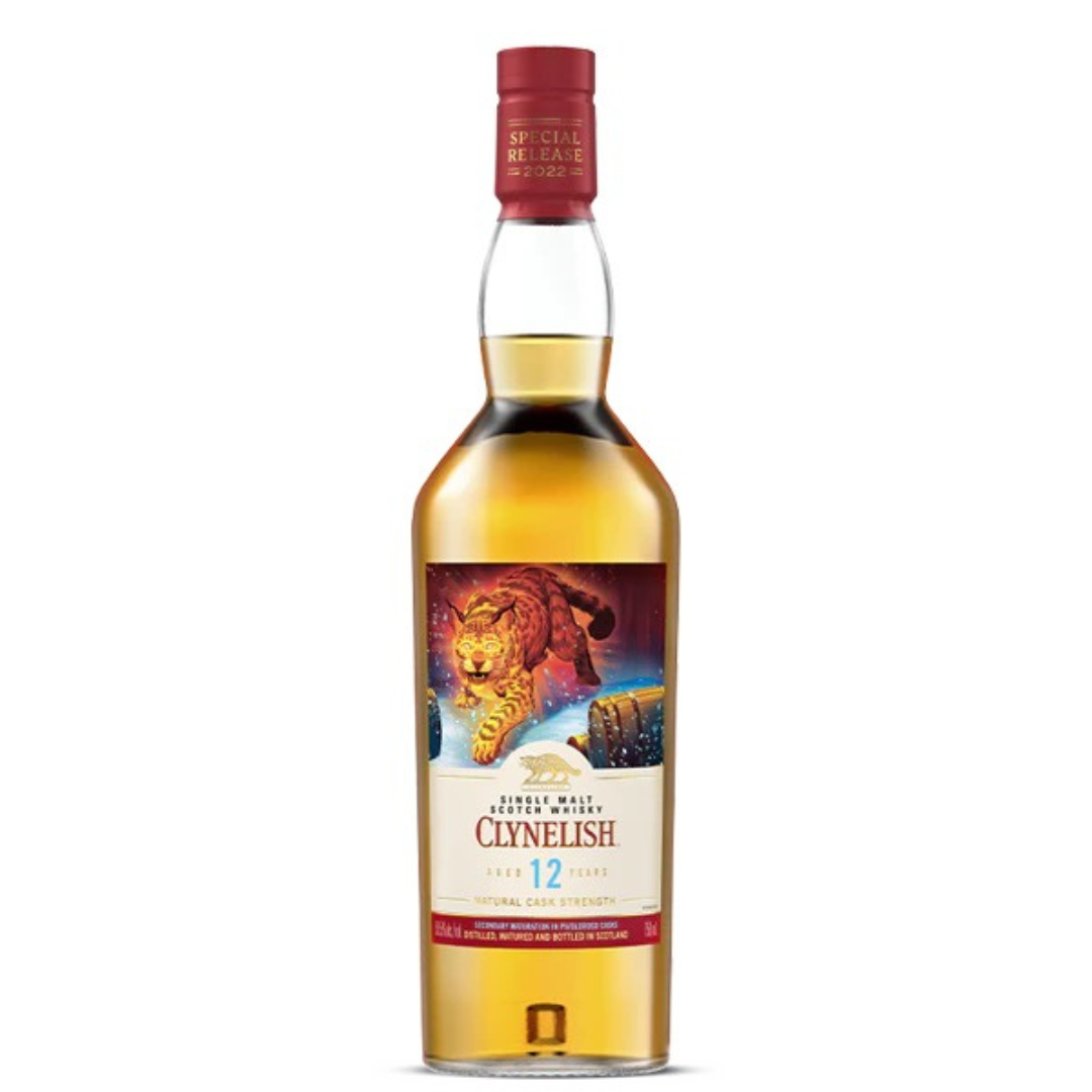 Diageo Clynelish 12 2022 Limited Release Scotch Whisky in the white background
