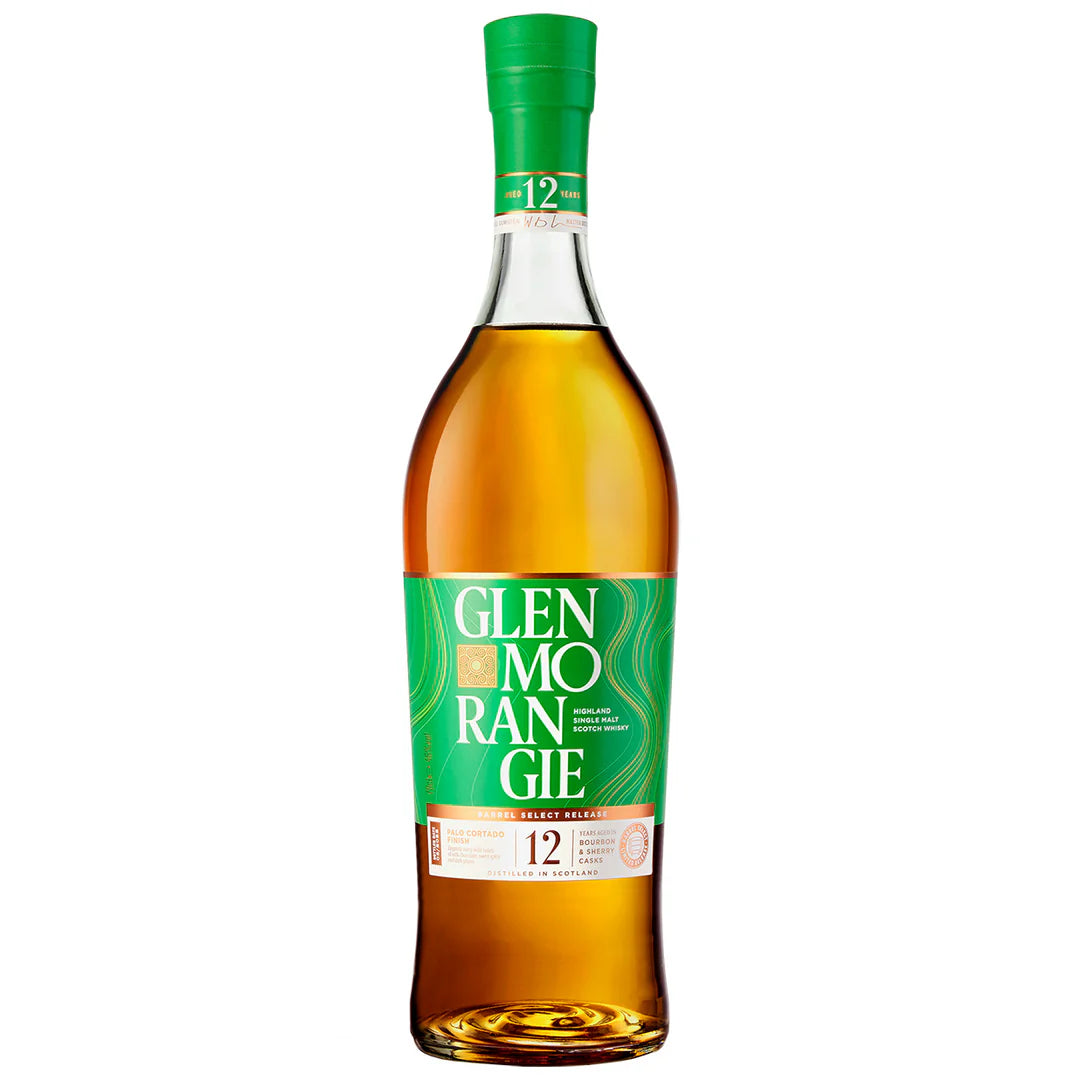 Glenmorangie 12 Year Old Palo Cortado Scotch Whisky in the white background.