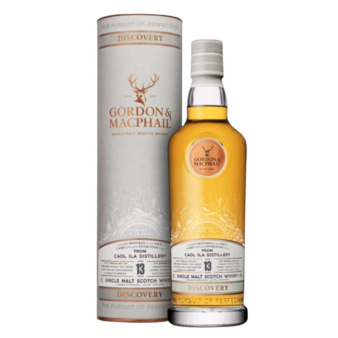 Gordon Macphail Caol Ila 13 yo Bottle and box in the white background.