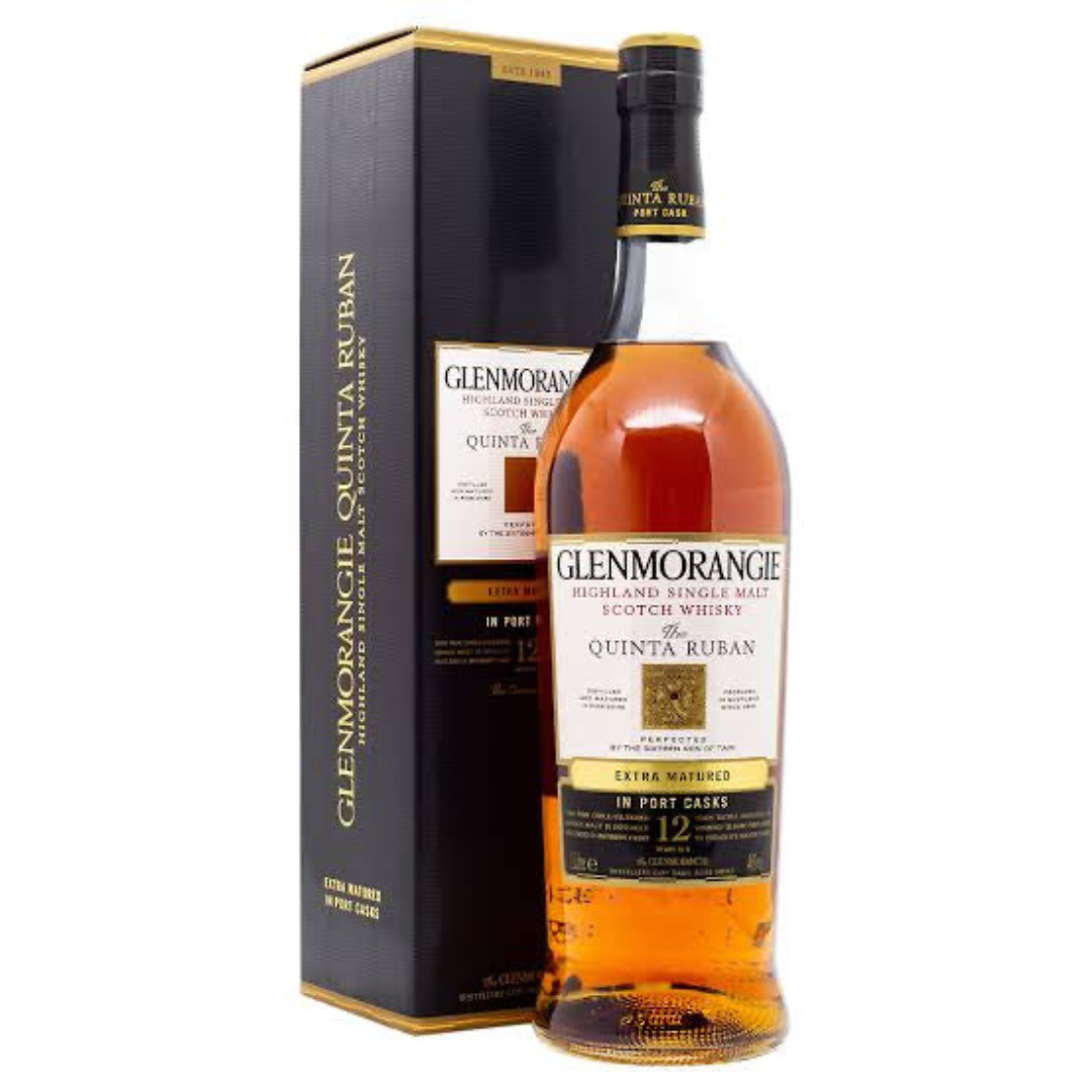 Glenmorangie Quinta Ruban 12 box and bottle
