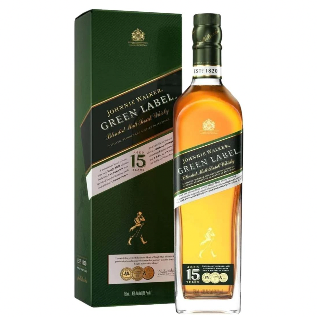 Johnnie Walker Green 15 box-bottle