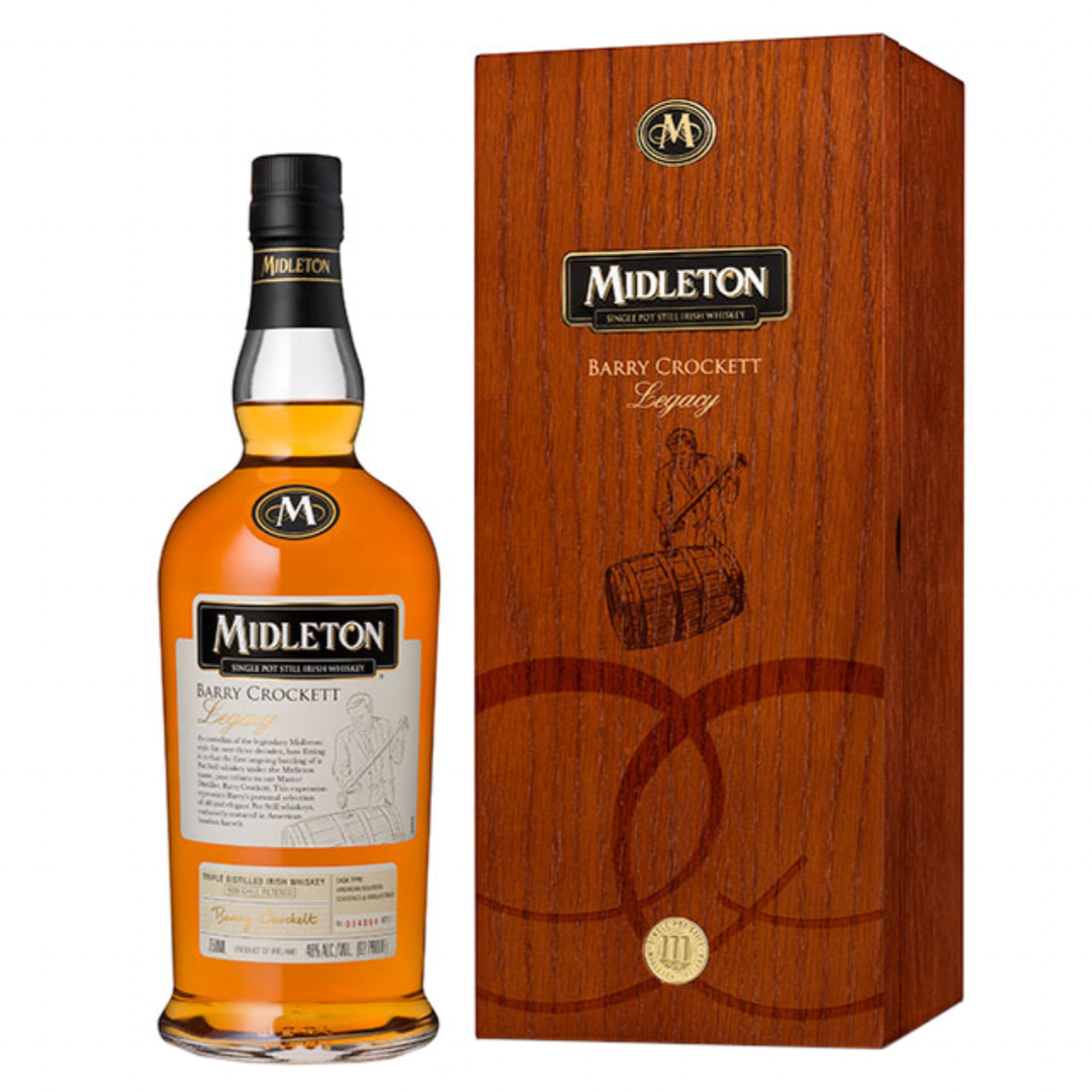 Midleton Barry Crockett Legacy Old presentation Irish Whiskey