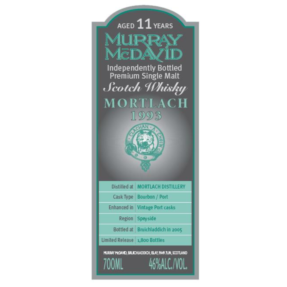 Mortlach 1993 11 Year Old Murray McDavid
