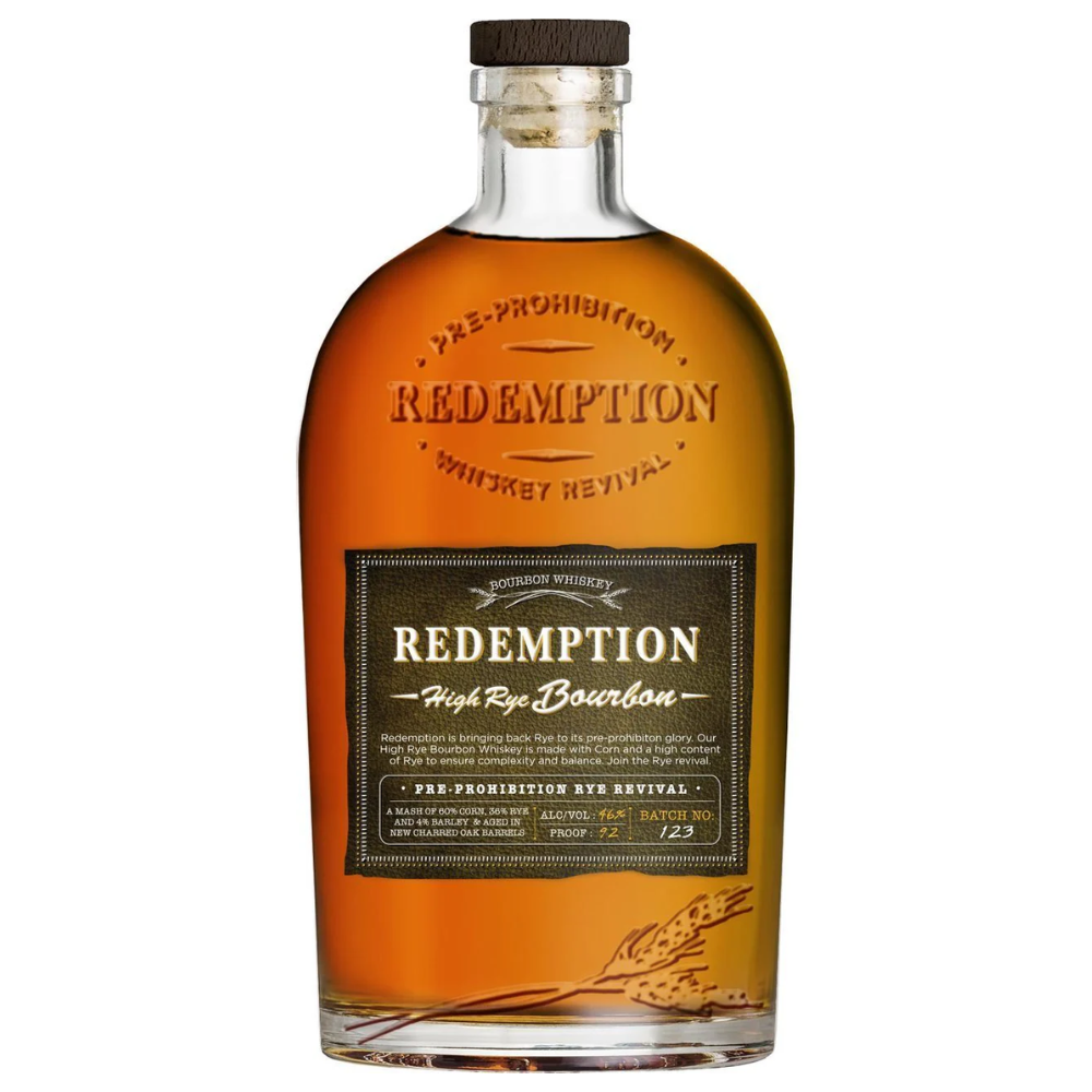 Redemption Pre-Prohibition Rye Revival High Rye Bourbon Whiskey