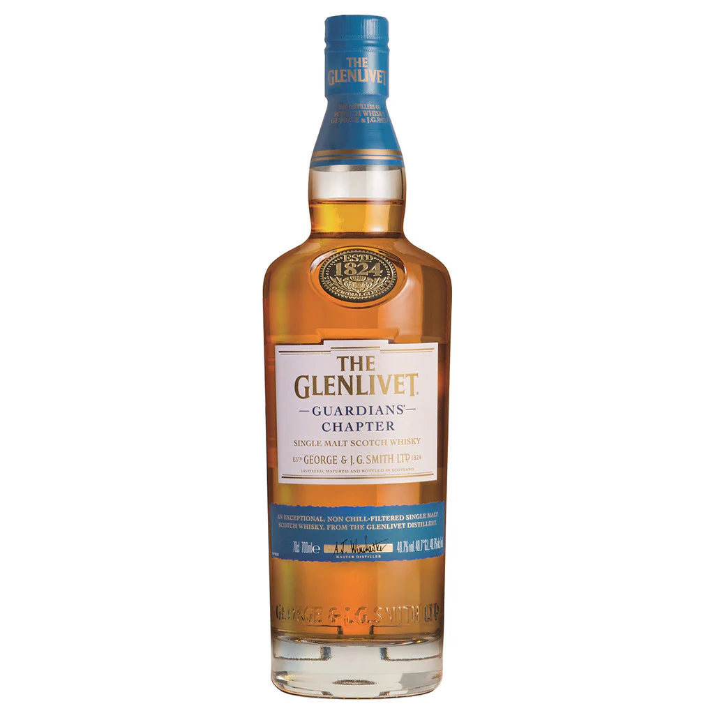 The Glenlivet Guardian's Chapter Bottle in the white background