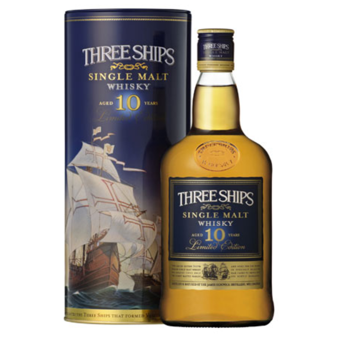 Three Ships 10 Single Malt And Tin