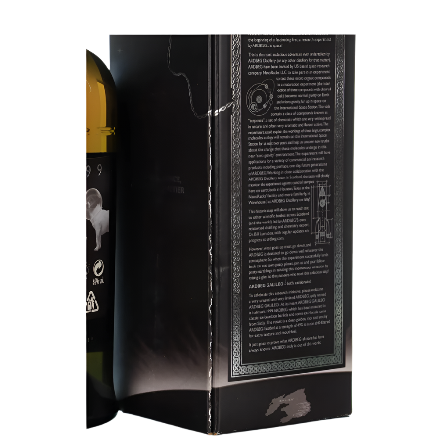 Ardbeg Galileo 1999 Limited Edition with Box back side