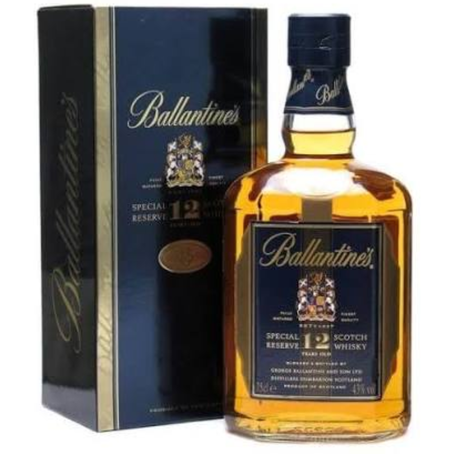 Ballantine’s 12 Year Old Special Reserve vintage blended Scotch whisky 750ml 43% bottle