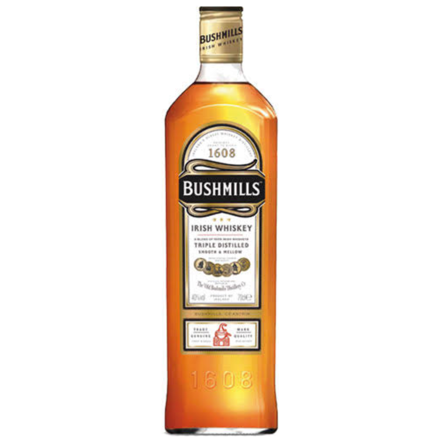 Bushmills Original blended Irish whiskey 750ml 43% ABV bottle