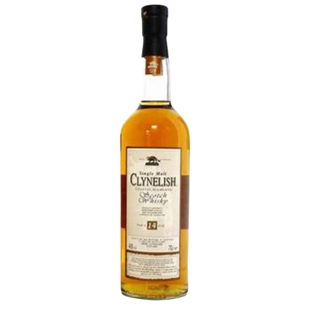 Clynelish 14 Scotch Whisky Bottle on a white backgound