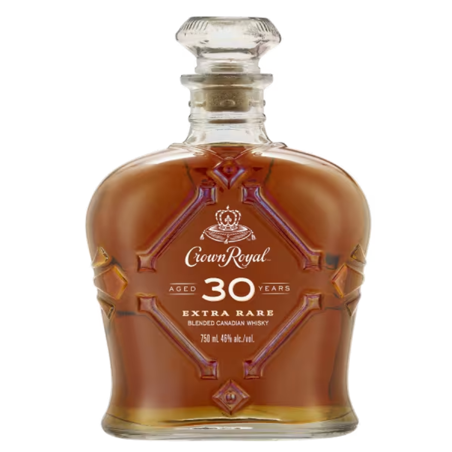 Crown Royal 30 Year Old Extra Rare Canadian Whisky Bottle