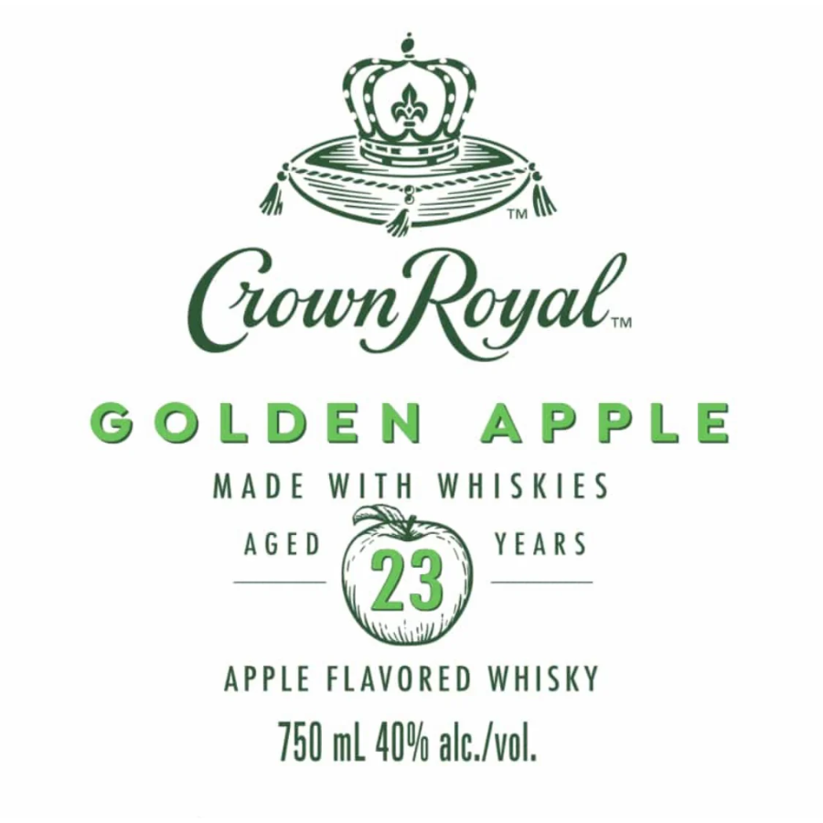 Crown Royal Golden Apple 23 Year Old whisky Label
