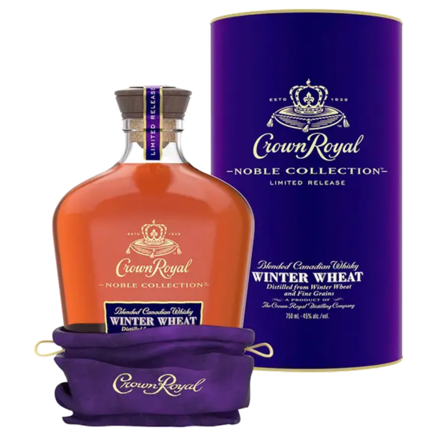 Crown Royal Winter Wheat Noble Collection Whisky Bottle and Box