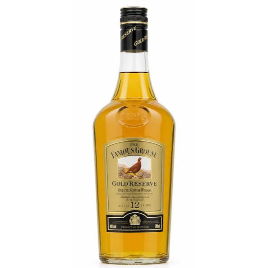The Famous Grouse Gold Reserve Deluxe 12 Year Old vintage blended Scotch whisky 750ml 43% bottle