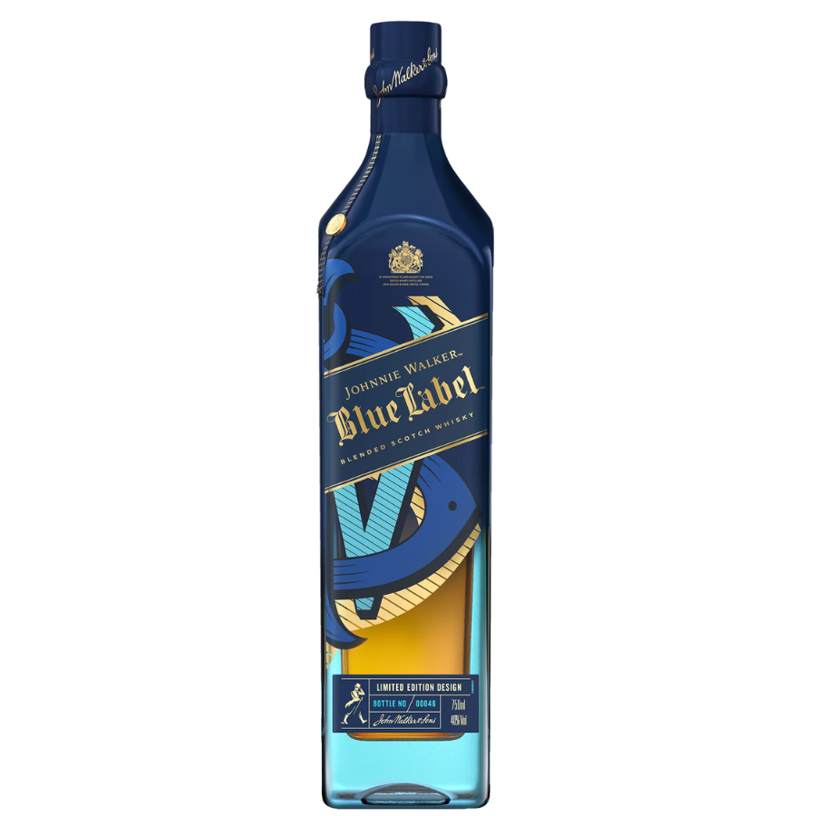 Johnnie Walker Blue Label Festive Limited Edition Design bottle