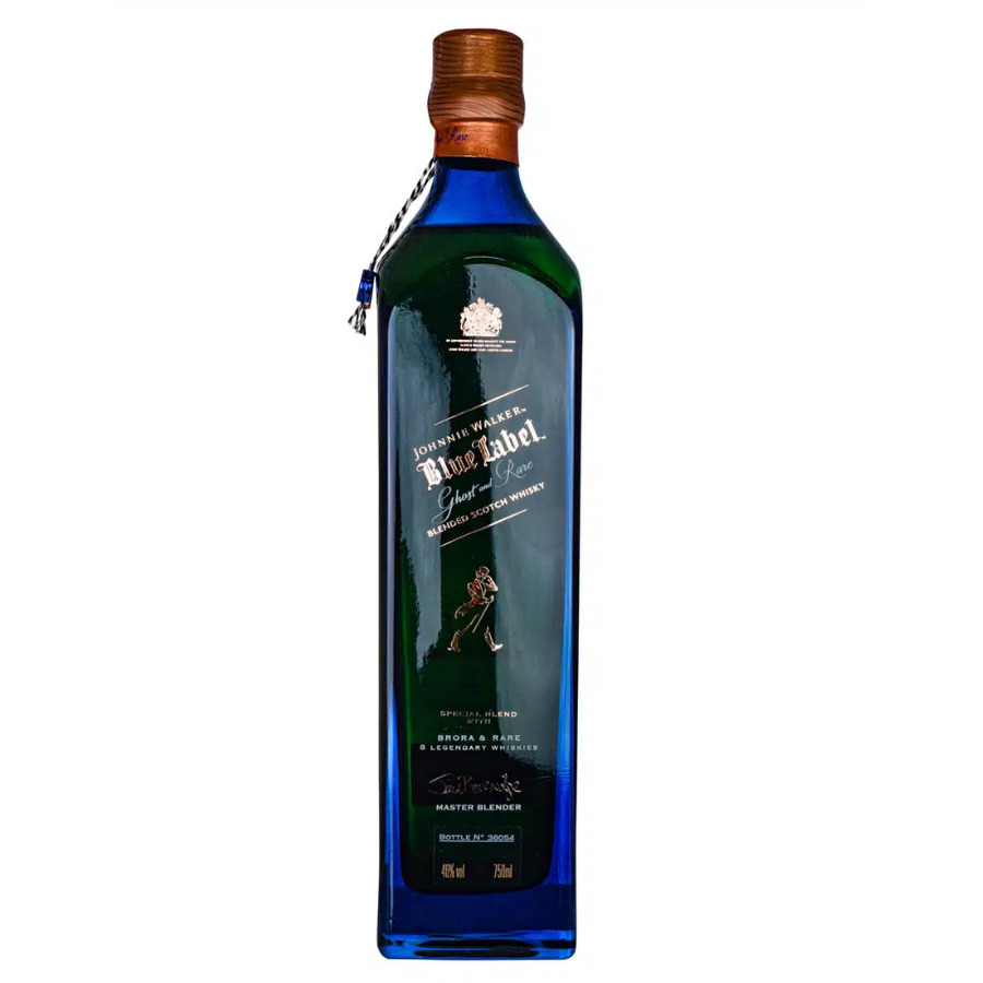 Johnnie Walker Blue Label Ghost & Rare Brora bottle