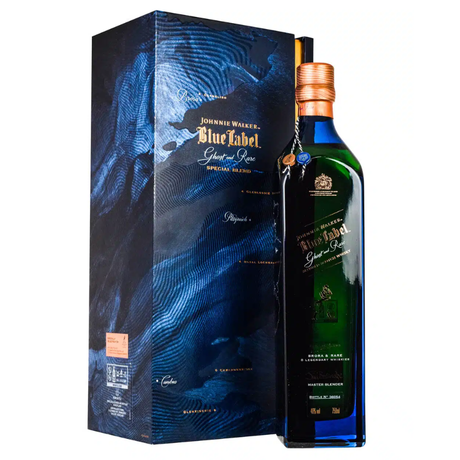 Johnnie Walker Blue Label Ghost & Rare Brora with gift box