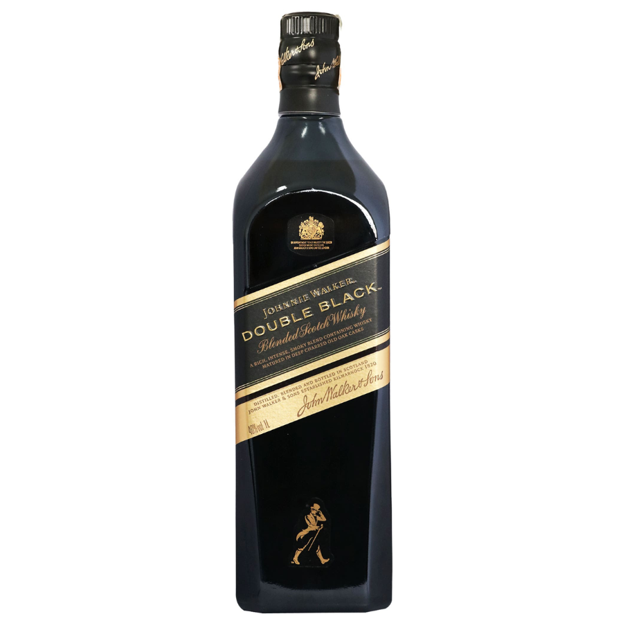 Johnnie Walker Double Black blended Scotch whisky 1 litre bottle
