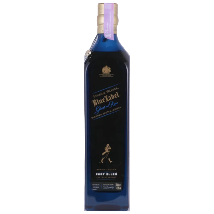 Johnnie Walker Blue Label Ghost and Rare Port Ellen limited edition whisky bottle