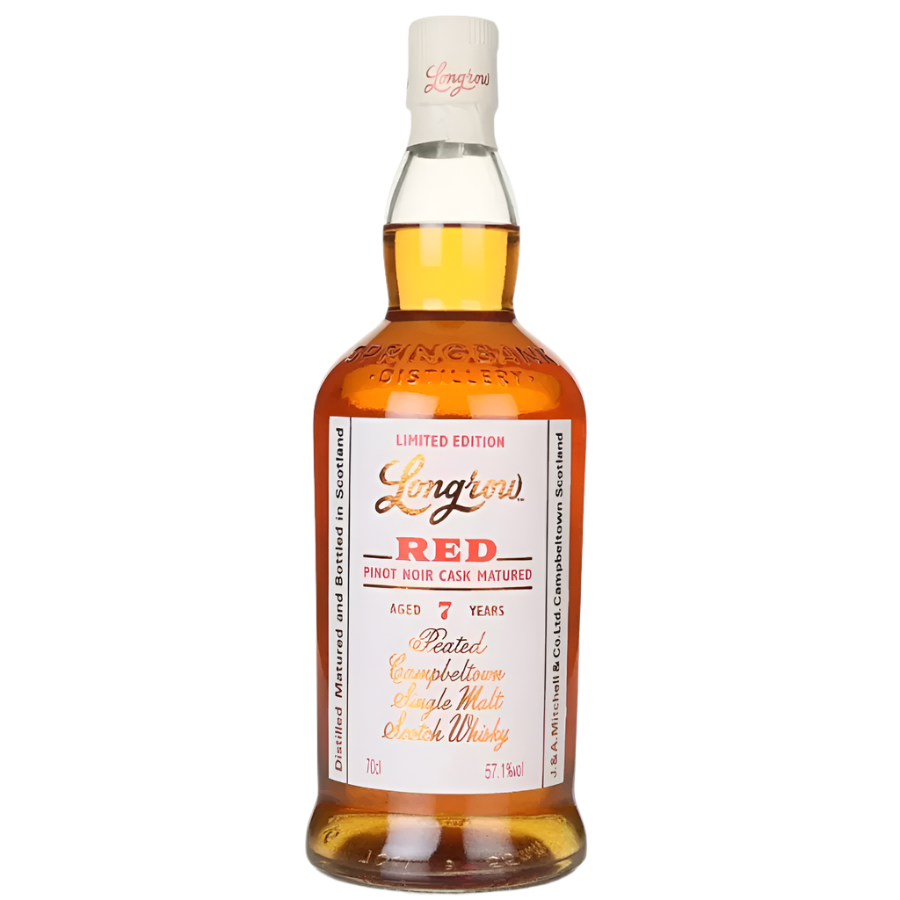 Bottle of Longrow Red 7 Year Old Pinot Noir Cask Finish