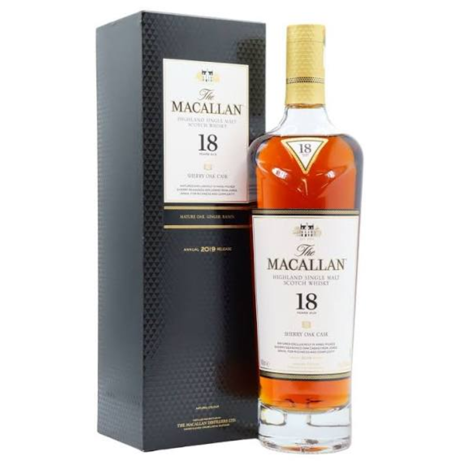 Macallan Sherry Oak 18 Year Old 2019 Edition with presentation box