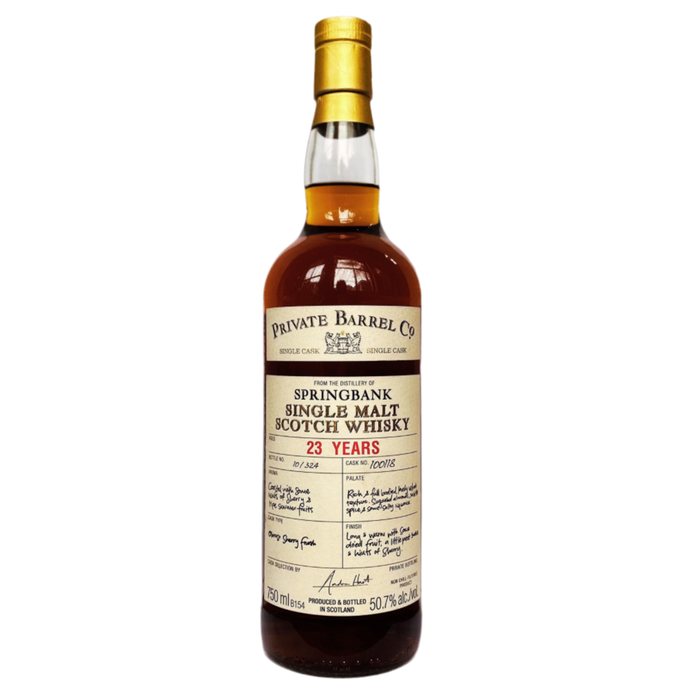 springbank_23 years Private Barrel Co Scotch Whisky