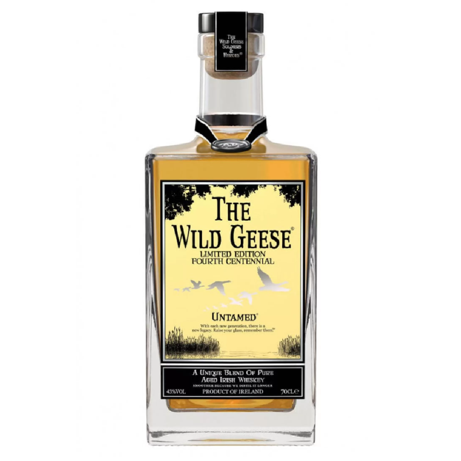 The Wild Geese Limited Edition 4th Centennial Irish Whiskey in the white background