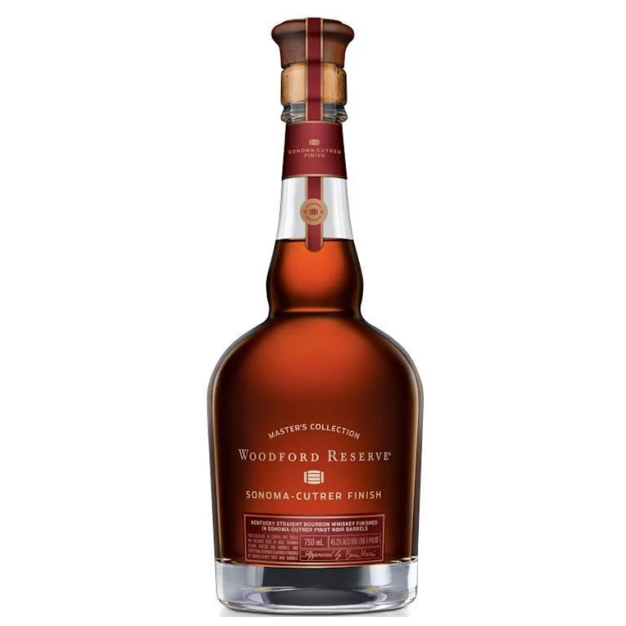 Woodford Reserve Master’s Collection Sonoma-Cutrer Pinot Noir bottle on a white background