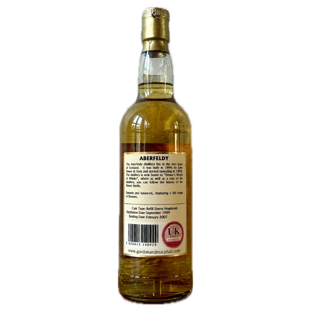 Aberfeldy 1989 Gordon_MacPhail Connoisseurs Choice Whisky IMG