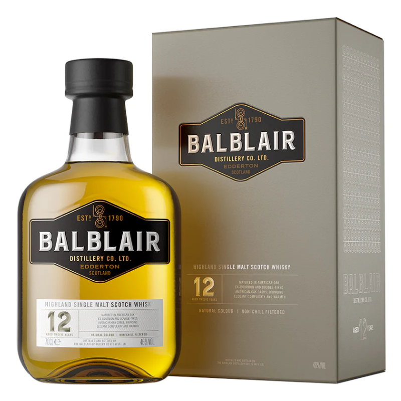 Balblair 12 Year Whisky and box