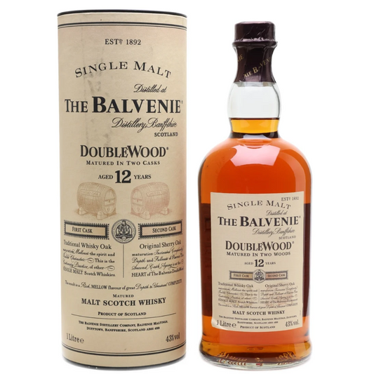  Balvenie DoubleWood 12 Year Old 1990s 1L bottle with original presentation box