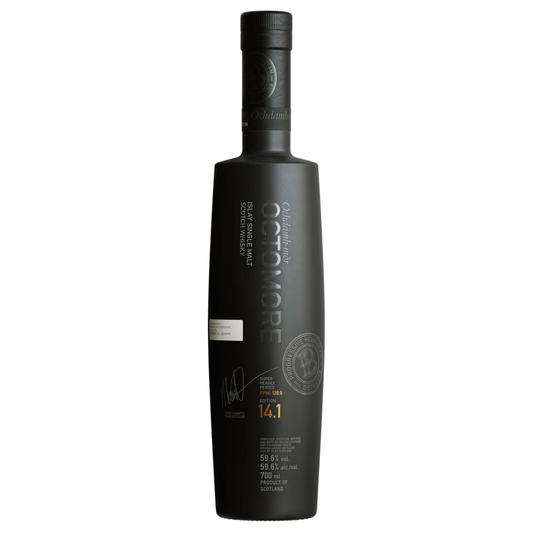 Bruichaddich Octomore 14.1 bottle in the white background