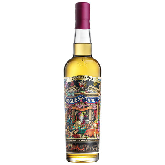 Compass Box Rogues Banquet bottle in the white background