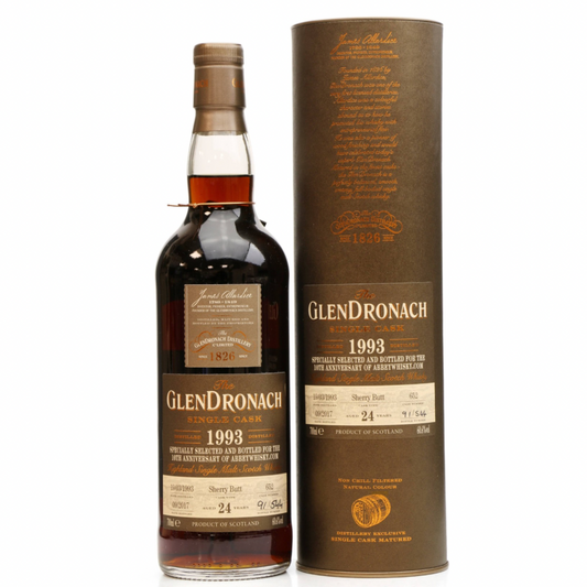 Glendronach 24Year Old 1993 Abbey Whisky 10th Anniversary