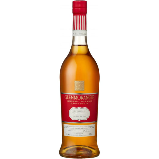 Glenmorangie Milsean whisky bottle in the white background