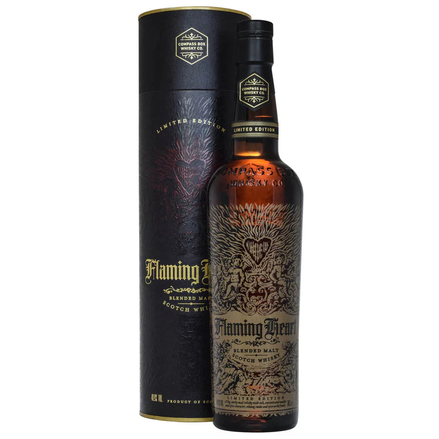 Compass Box Flaming Heart 15th Anniversary Edition whisky box