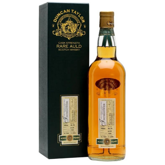Inchgower 1969 Single Malt Whisky Bottle with a box 