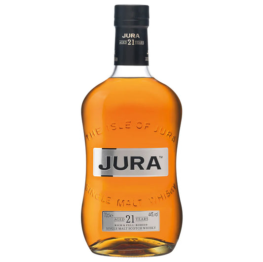 Jura 21 year old single malt whisky Bottle