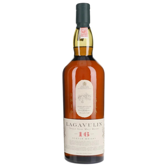 Lagavulin 16 Year Old Scotch whisky bottle in the white background