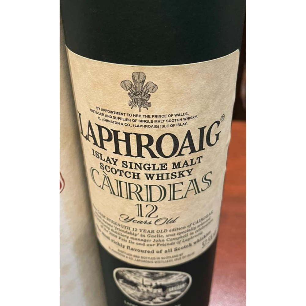 Laphroaig Cairdeas 12 FeisIle 2009 Label