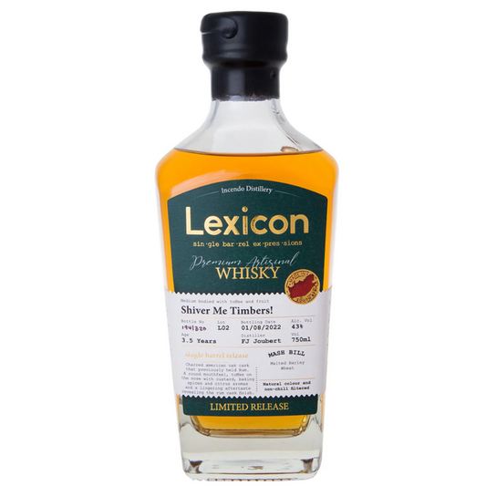 Lexicon Shiver Me Timbers south african whisky