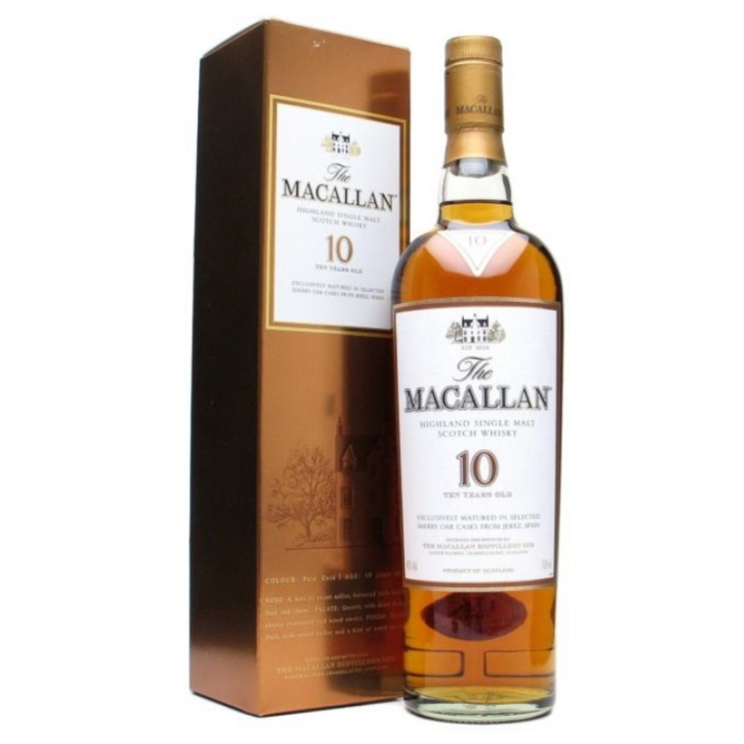 Macallan 10 Sherry Oak Old Presentation