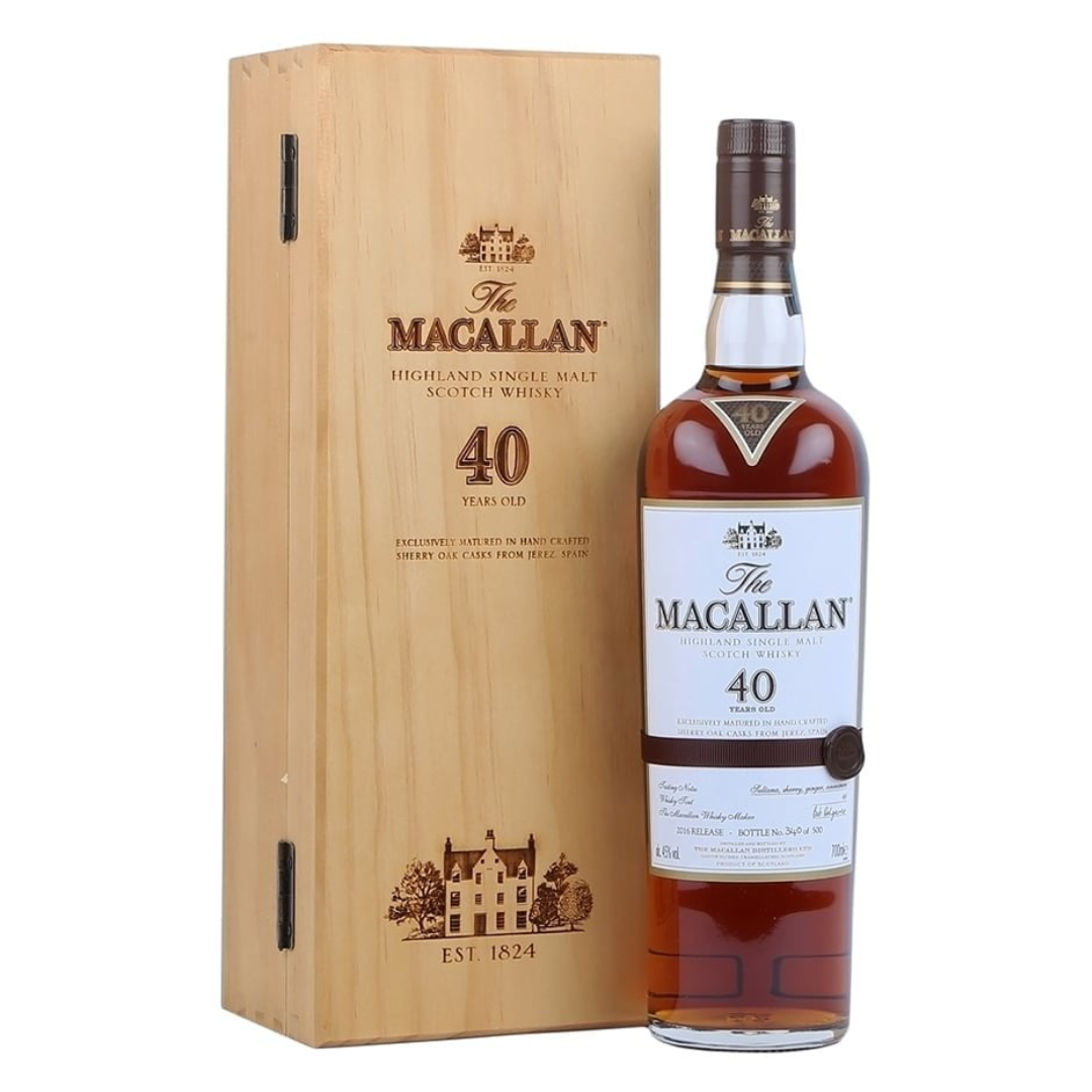 Macallan 40 Year Old Sherry Oak Single Malt Scotch Whisky