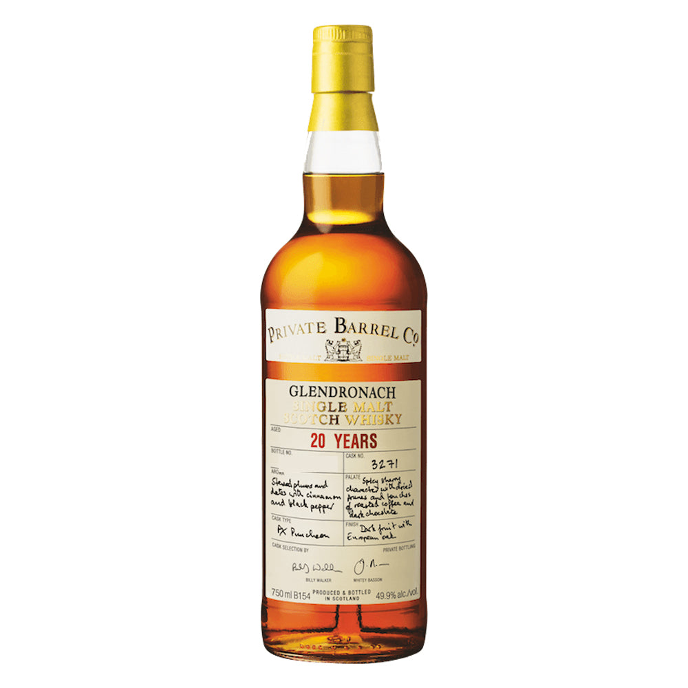 Private Barrel Co Glendronach 20 Year Old Single Malt Whisky 